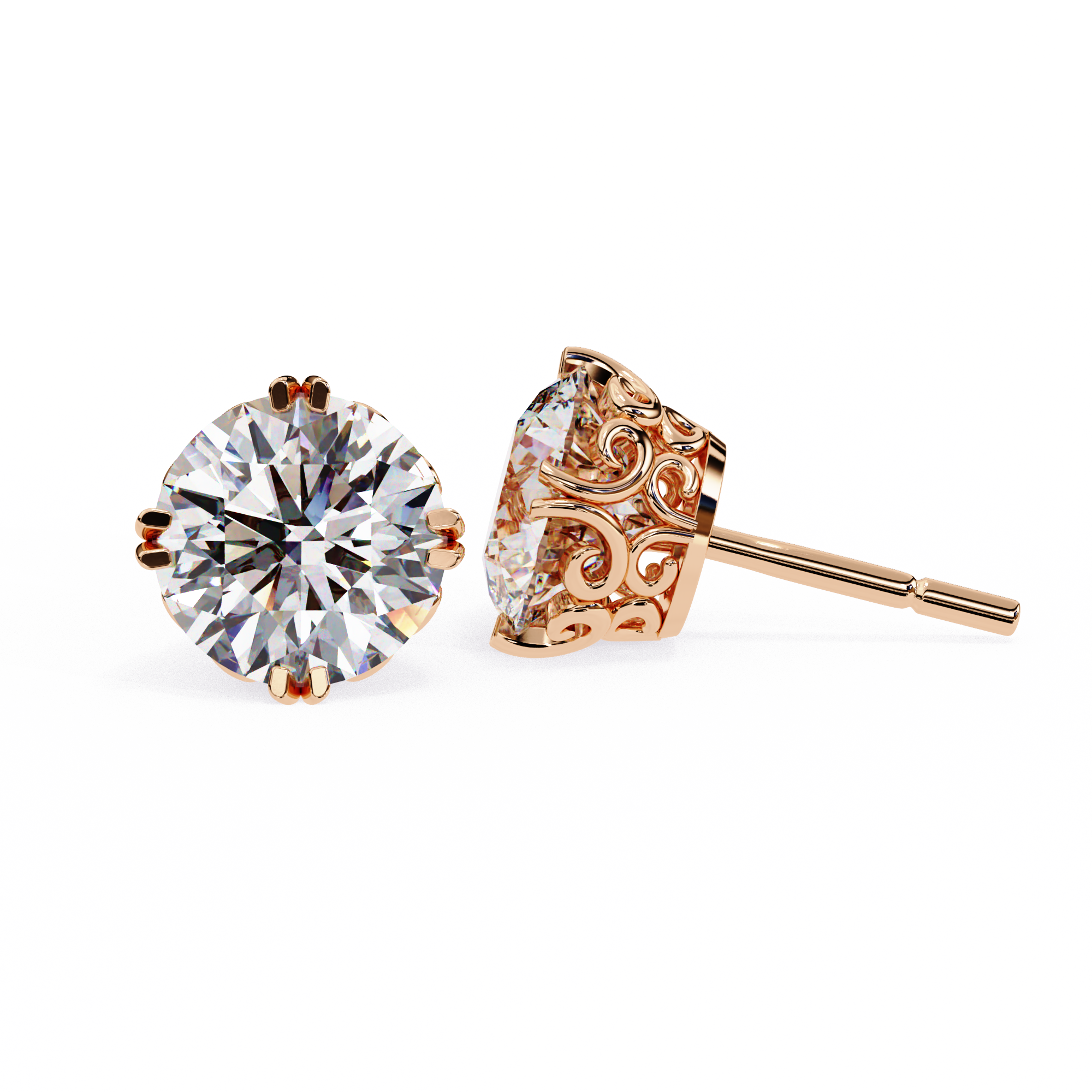 Avery Solitaire Earring