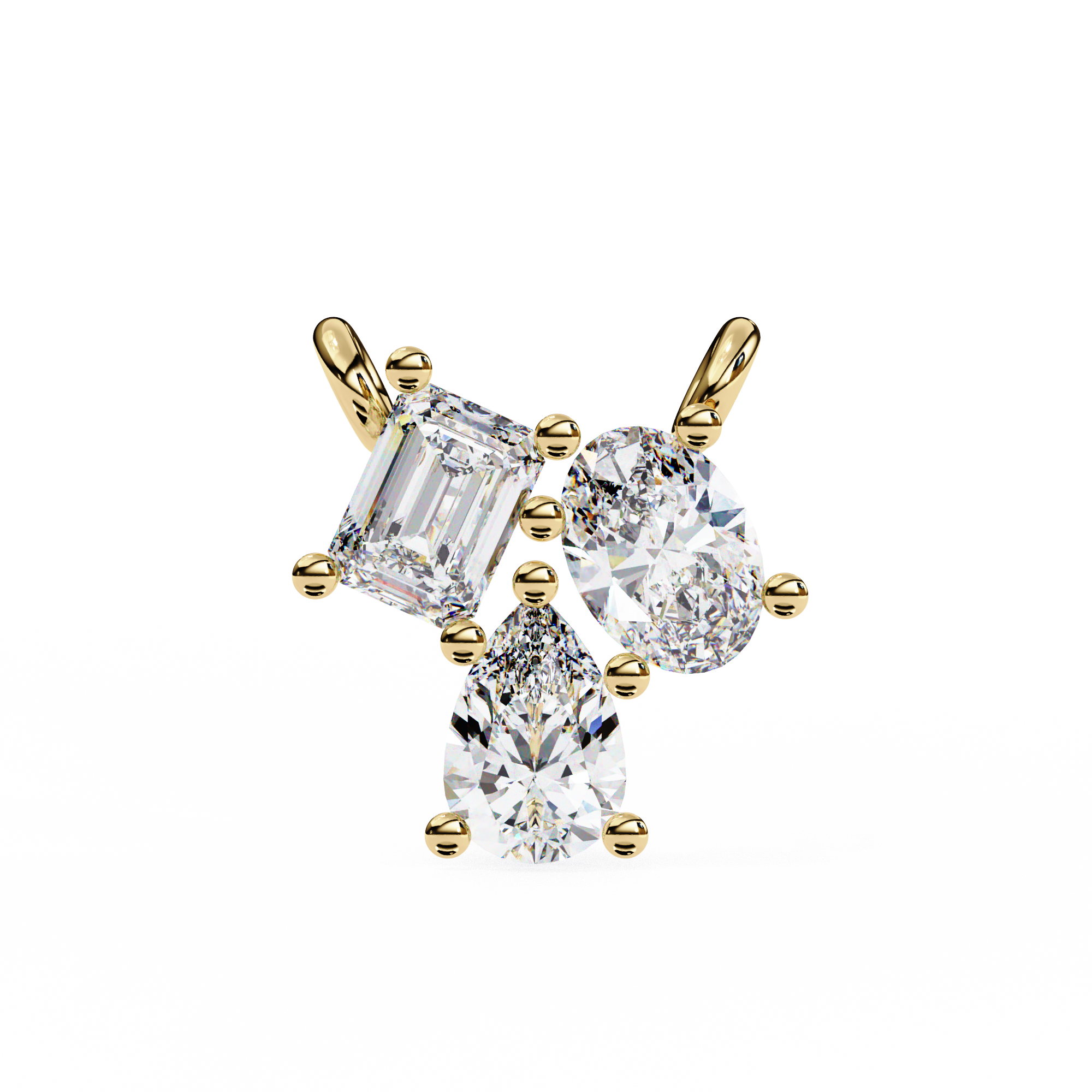 Gianna Three Sone Pendant