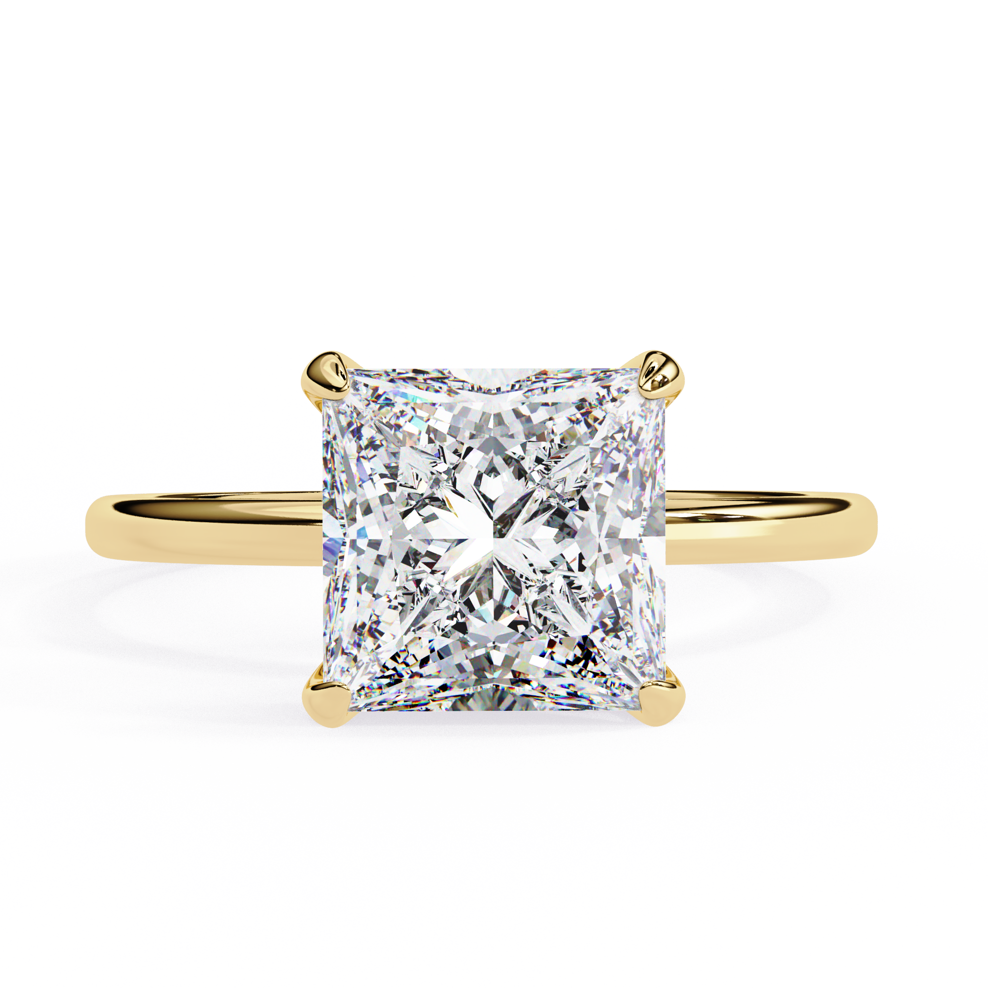 Luna Solitaire Ring