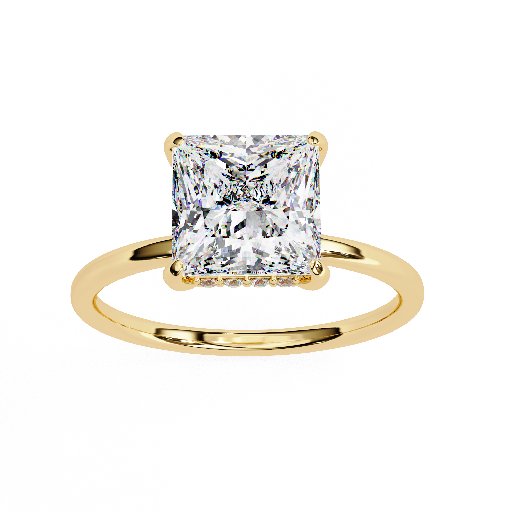 Luna Solitaire Ring