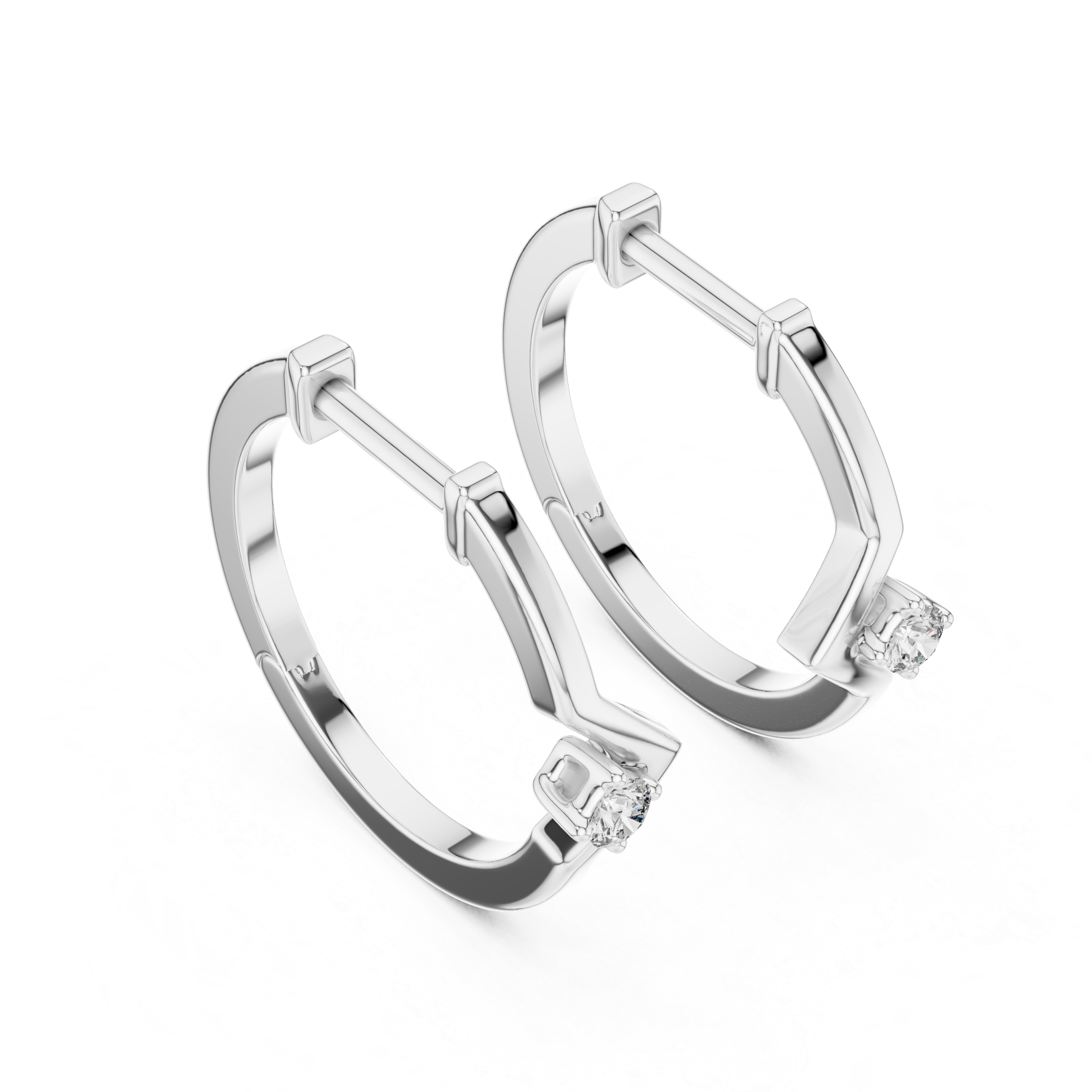 Anais Solitaire Earring