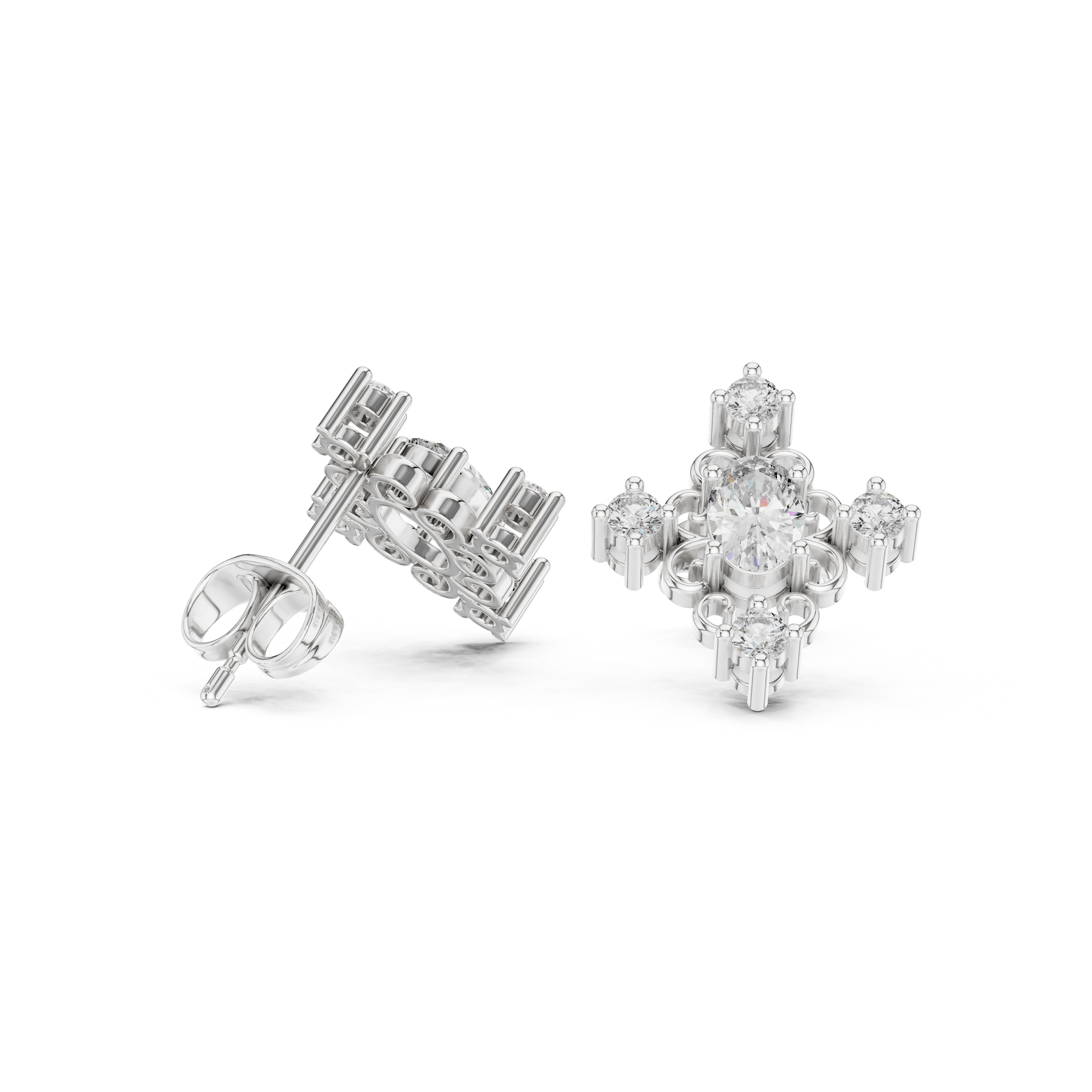 Ace Solitaire Earring