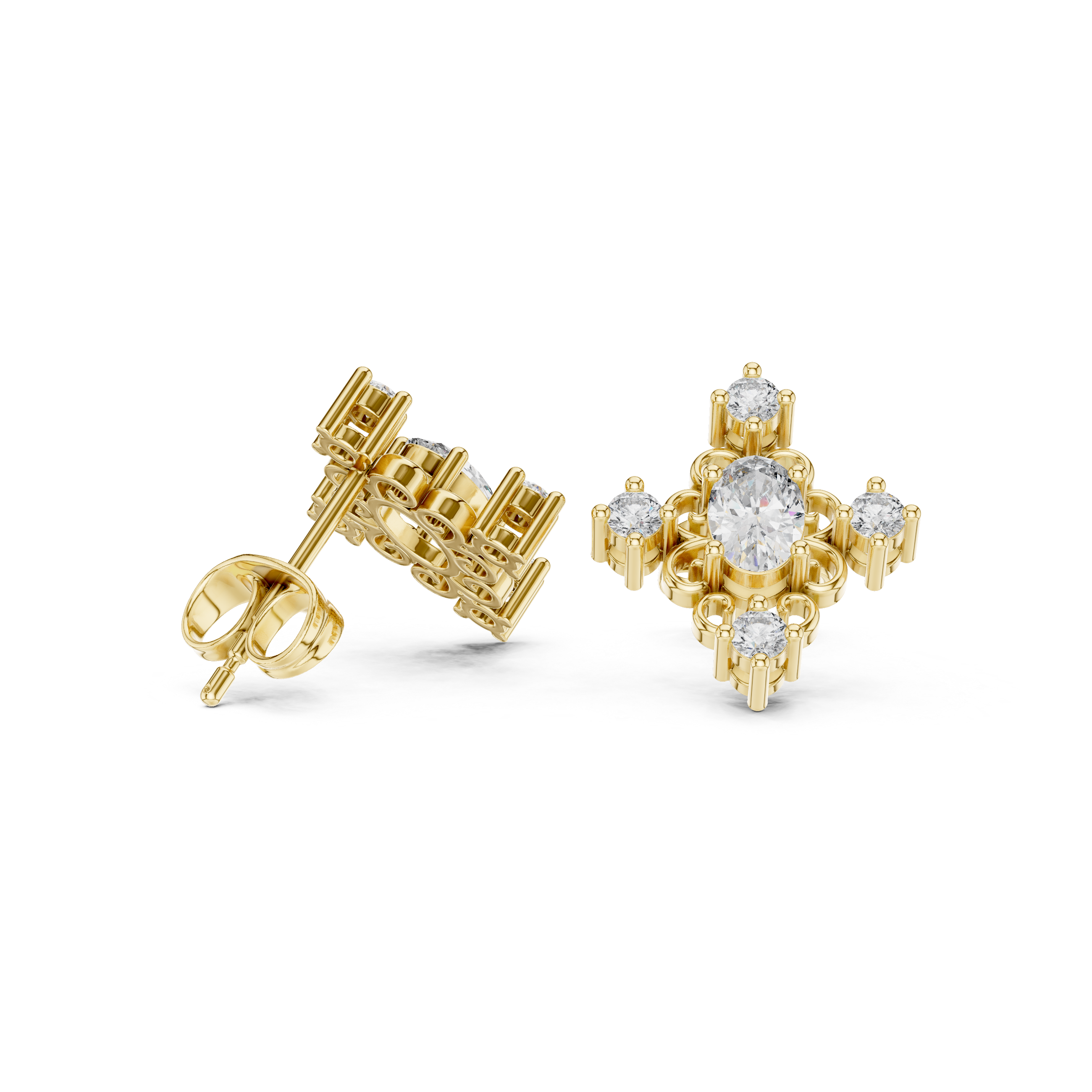 Ace Solitaire Earring
