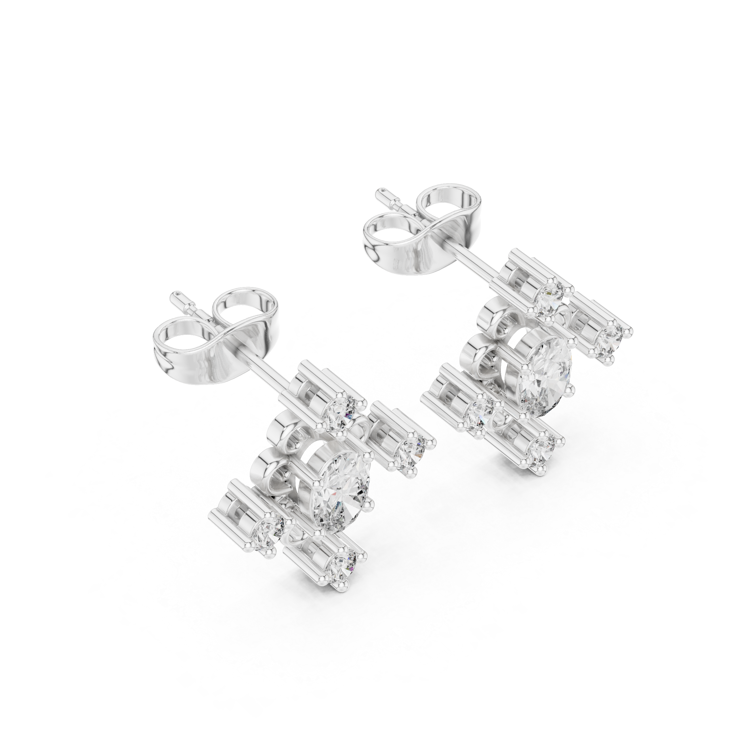 Ace Solitaire Earring