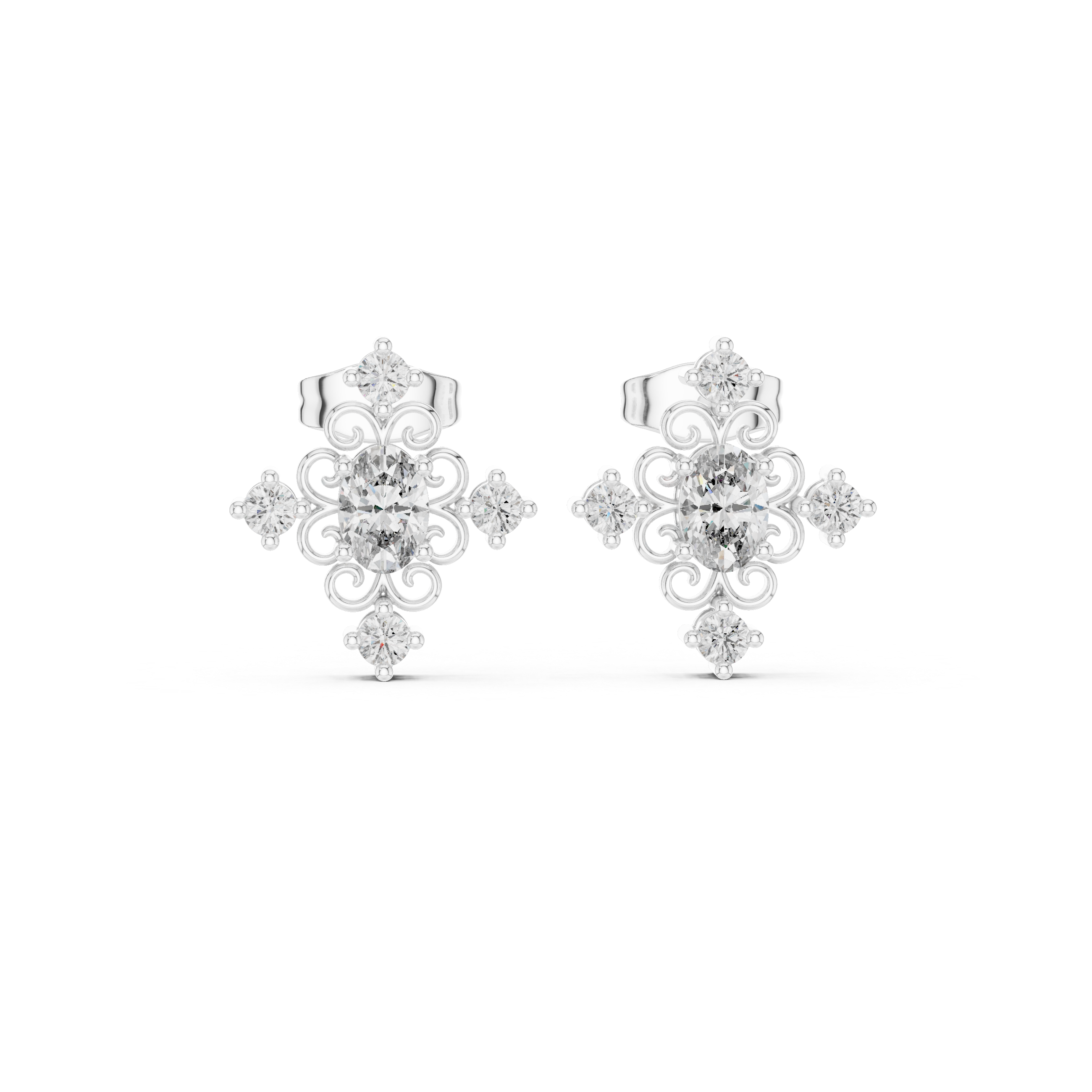 Ace Solitaire Earring