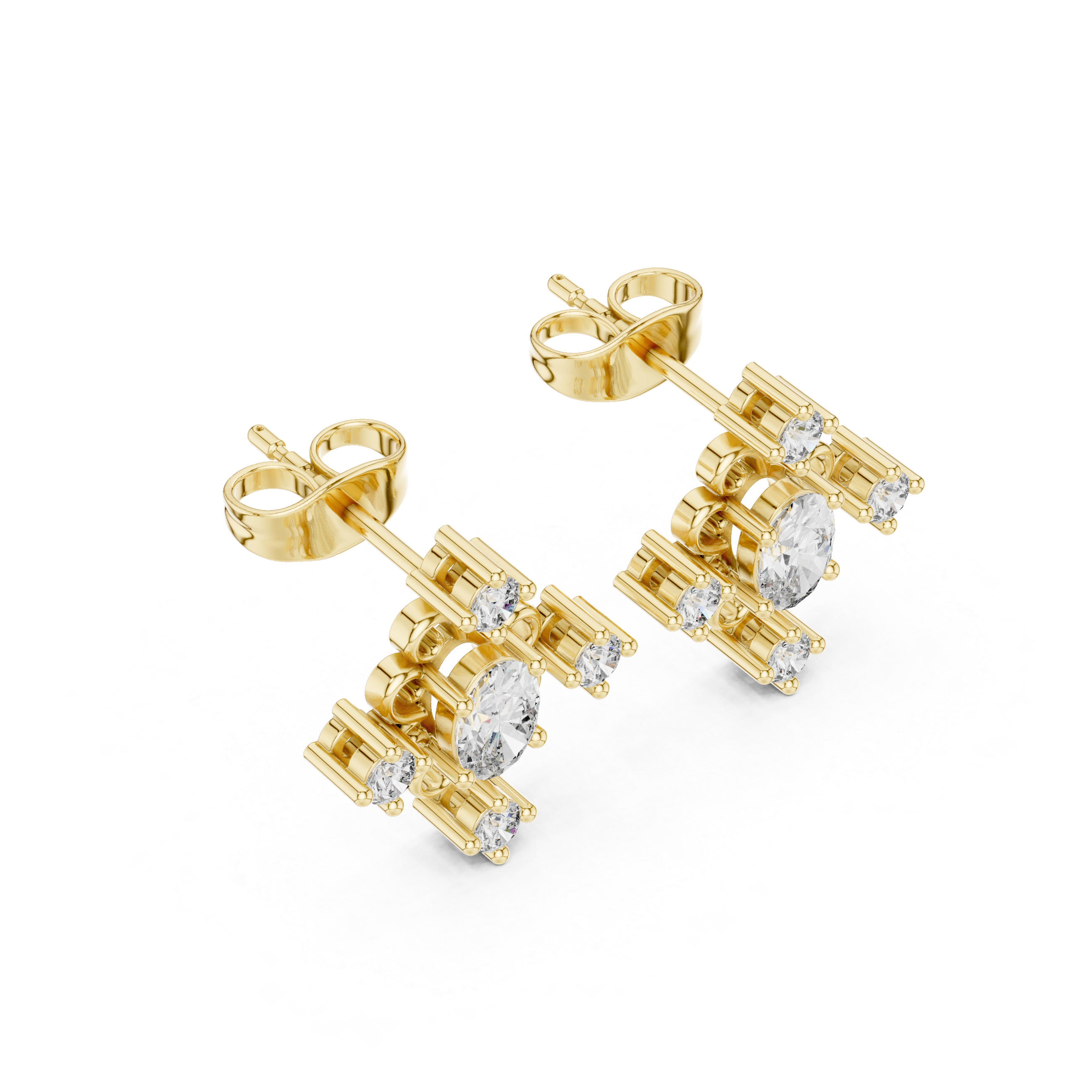 Ace Solitaire Earring