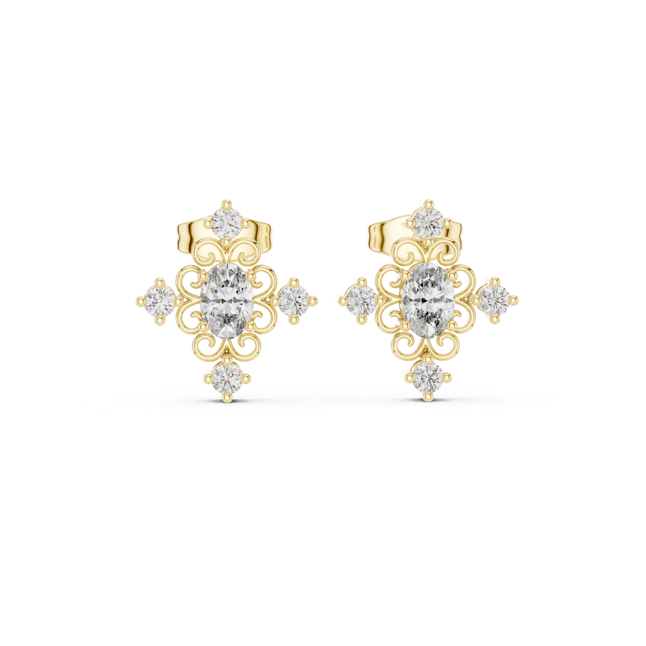 Ace Solitaire Earring