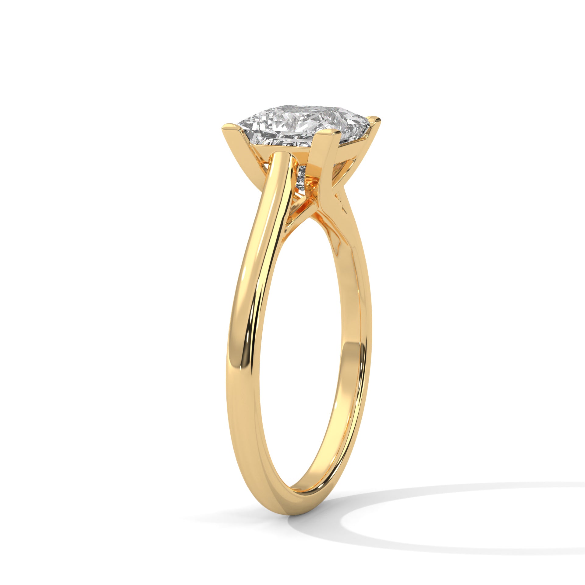 Zinnia Solitaire Ring