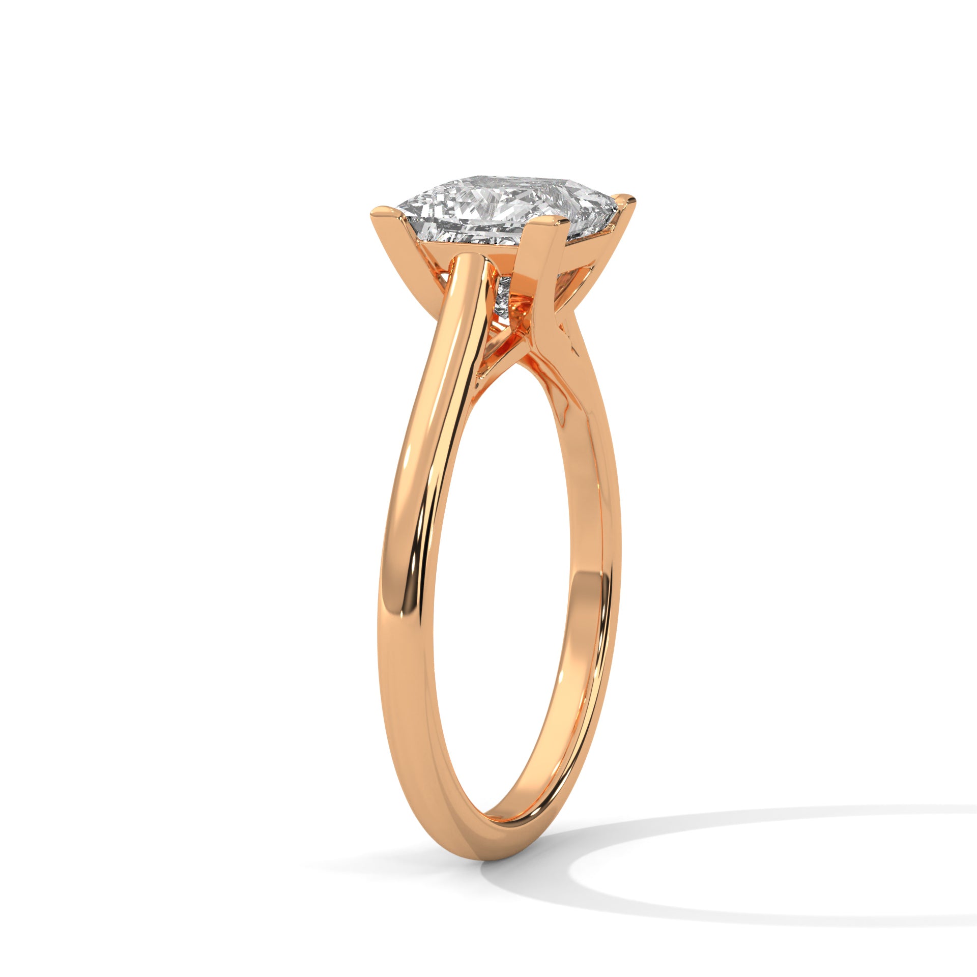 Zinnia Solitaire Ring