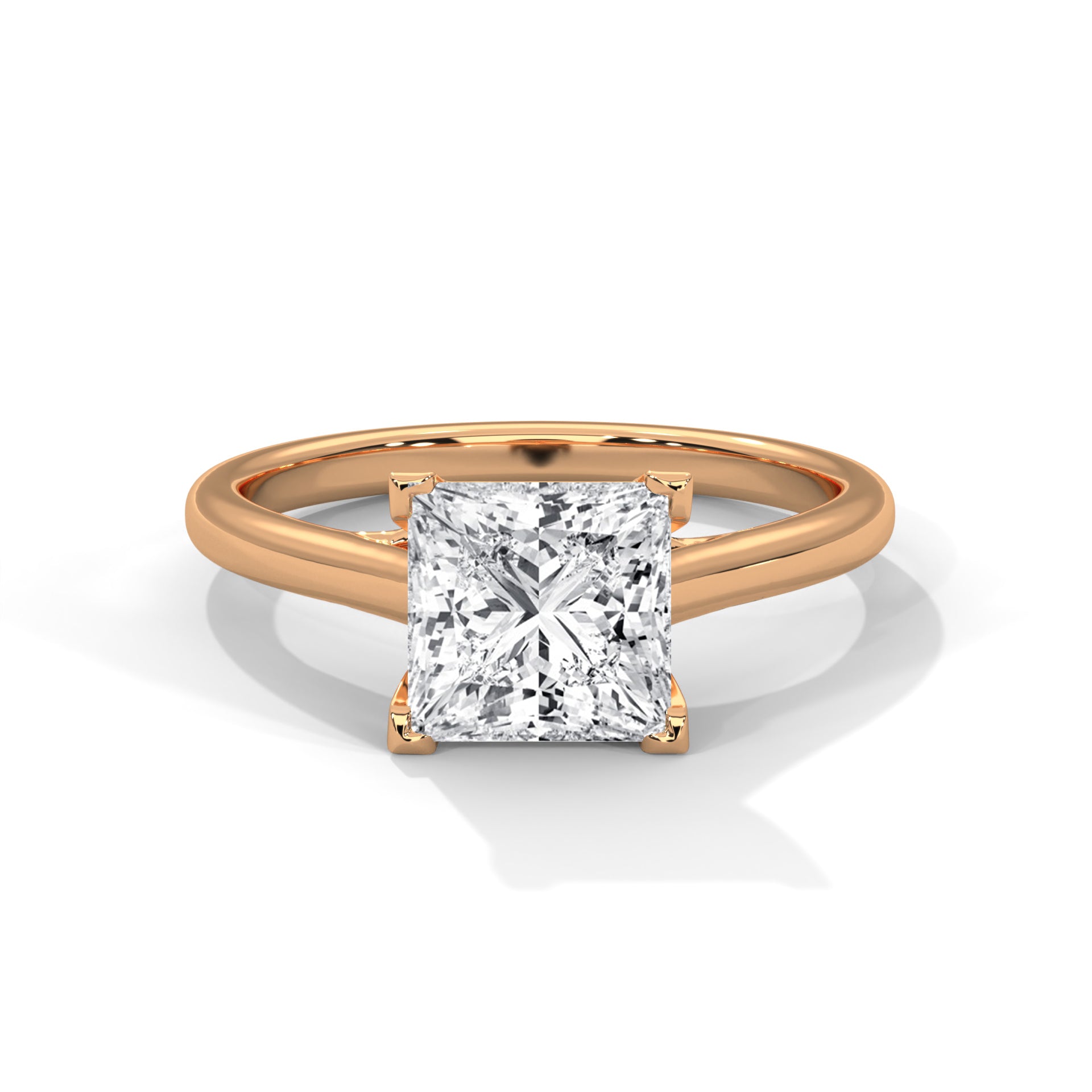 Zinnia Solitaire Ring