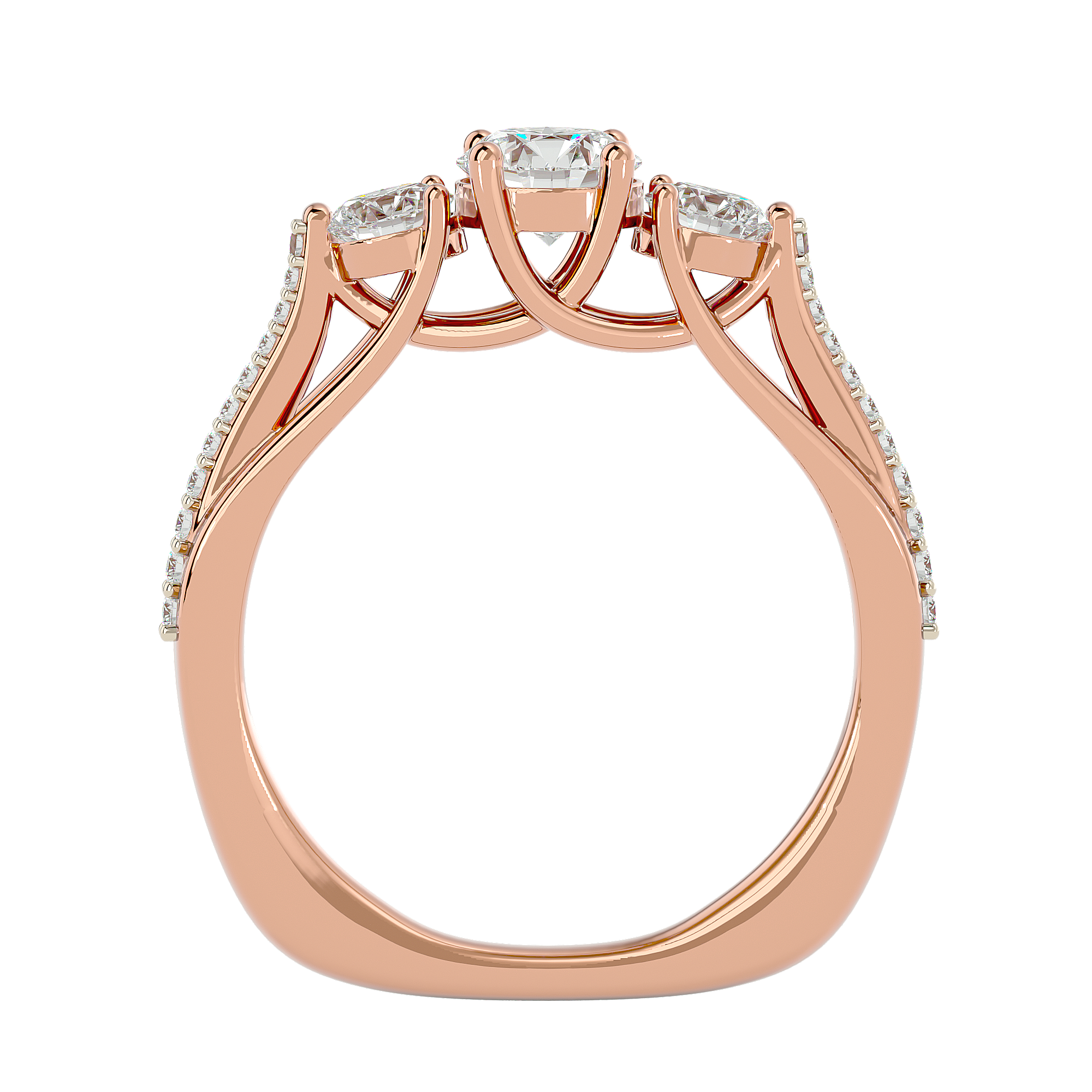 Margaret Three Sone Ring