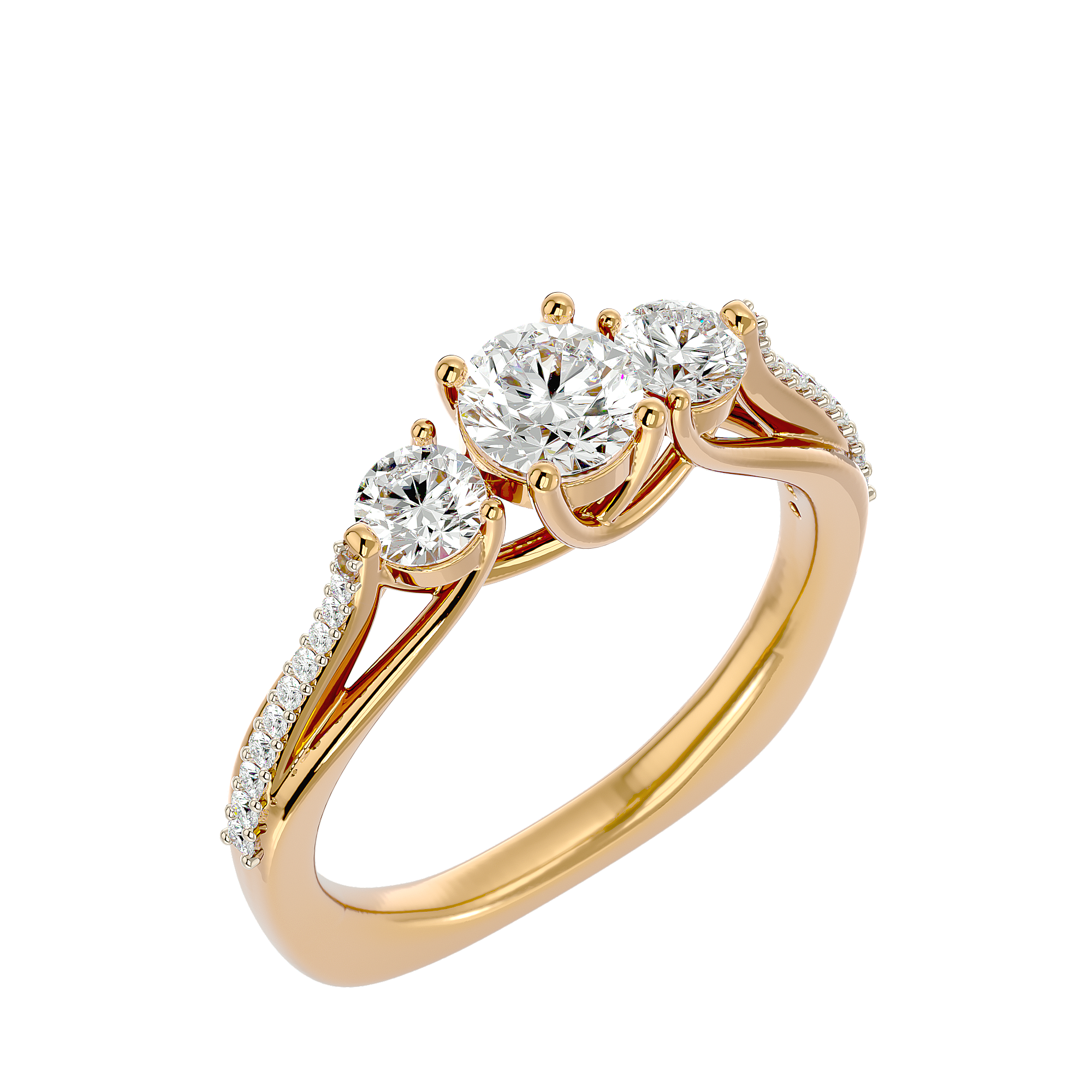Margaret Three Sone Ring