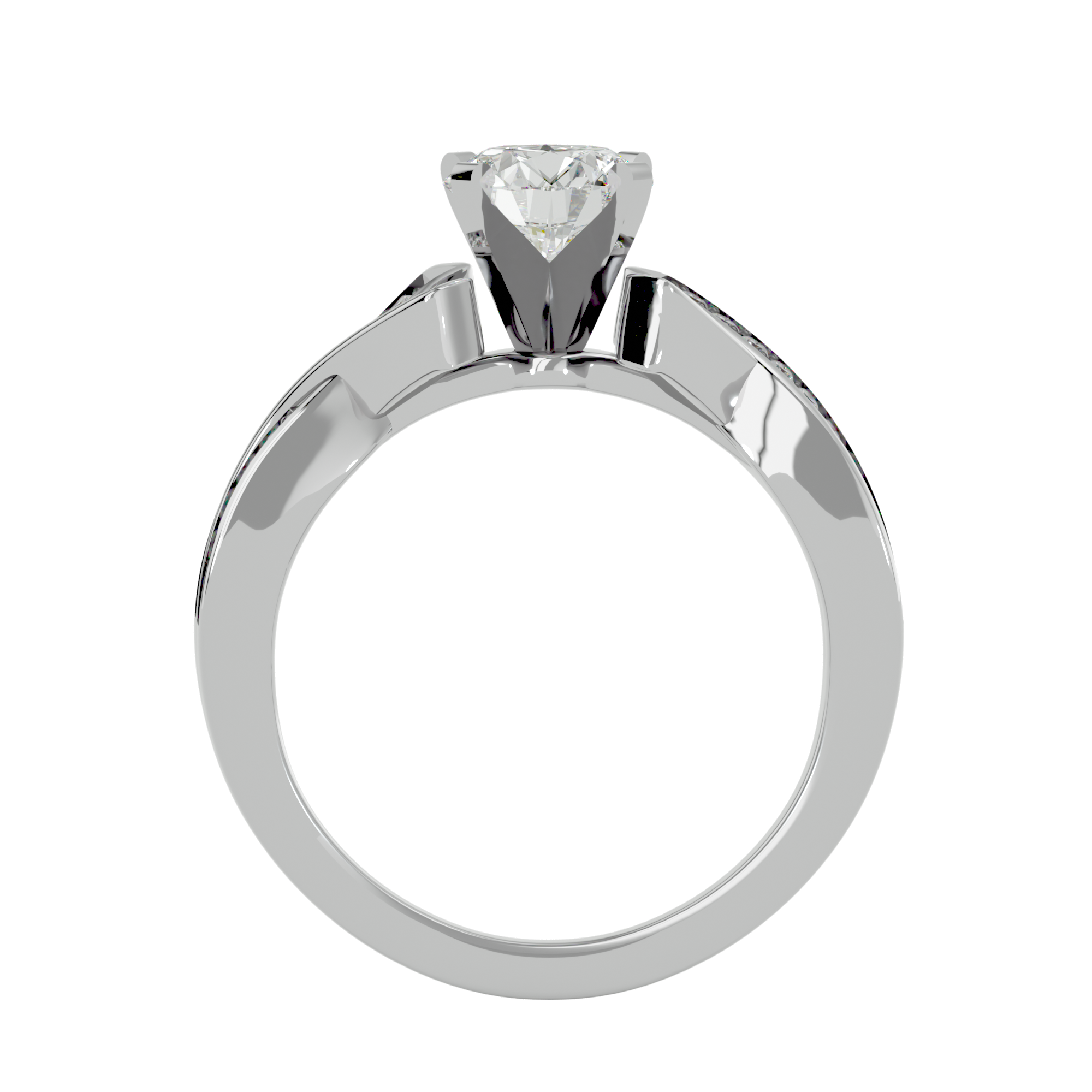 Zephyr Solitaire Ring