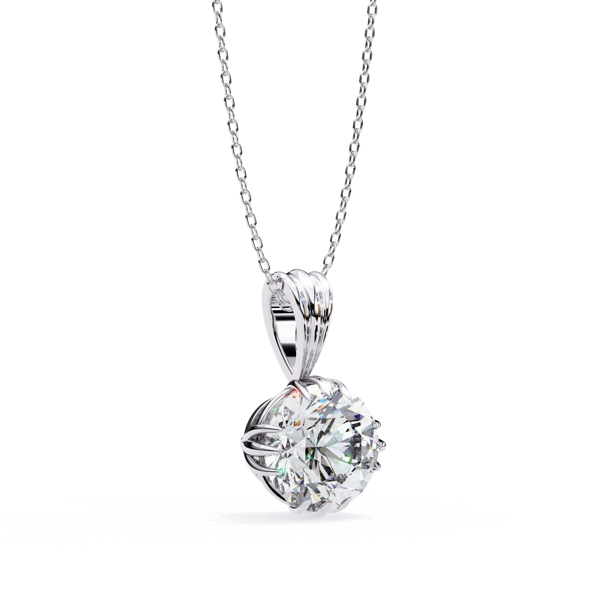 Violet Solitaire Pendant