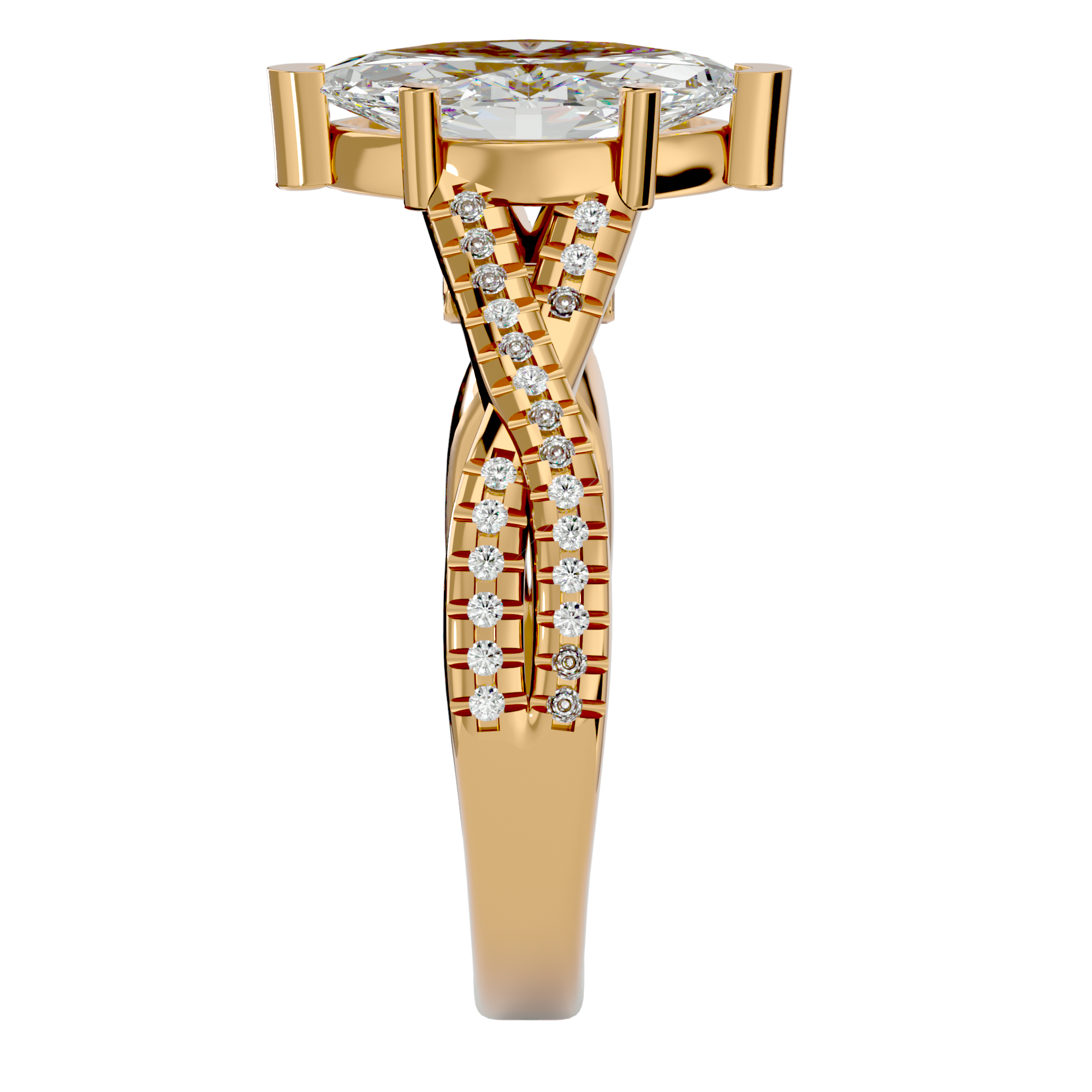 Cosmia Solitaire Ring