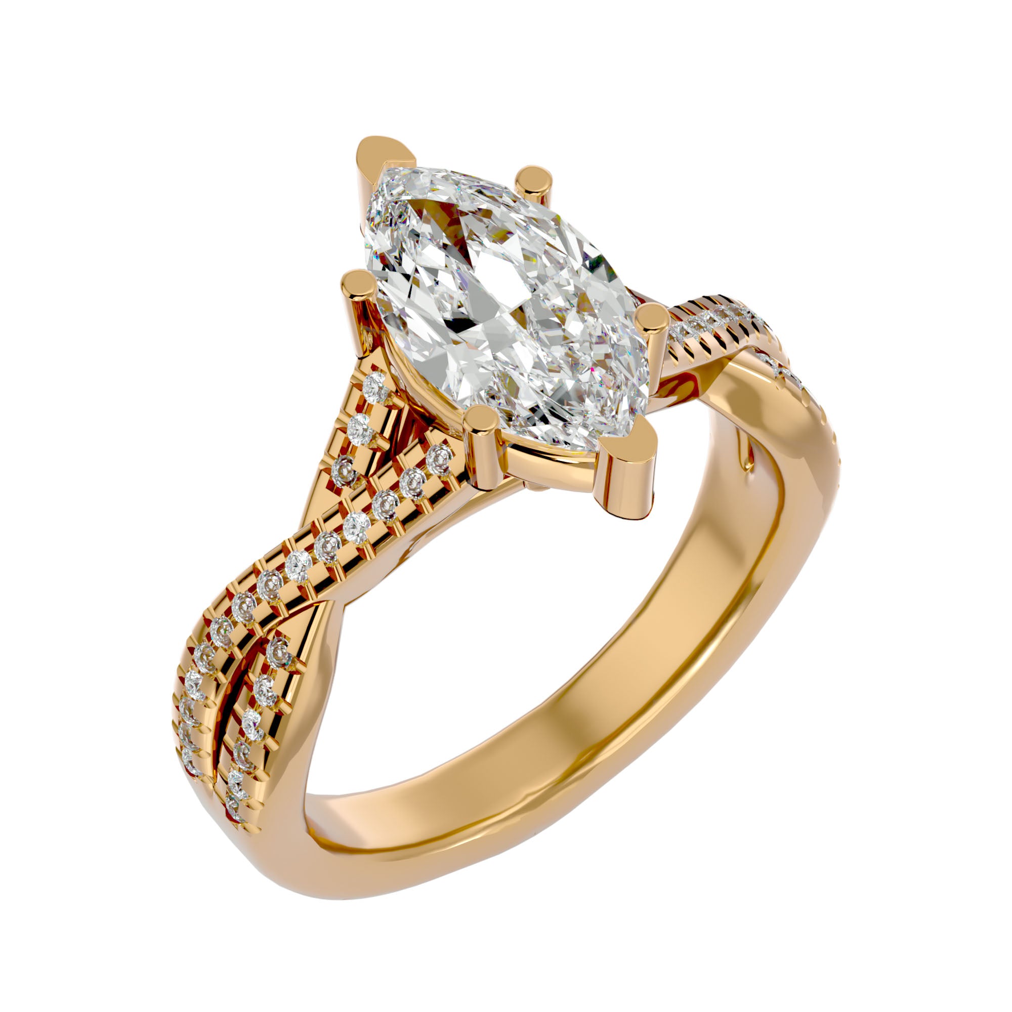 Cosmia Solitaire Ring