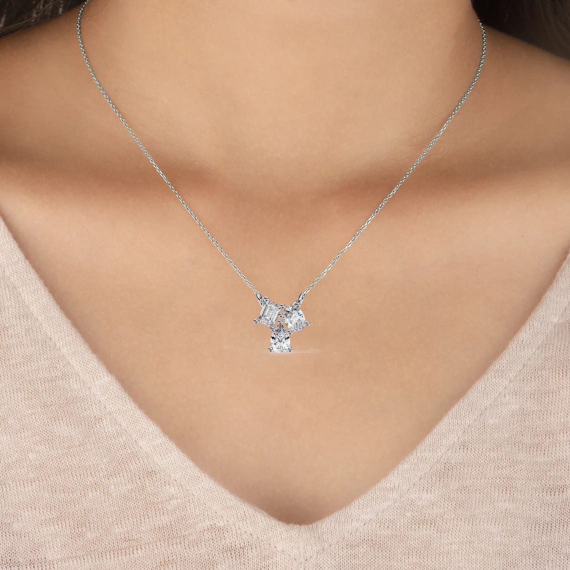 Gianna Three Sone Pendant