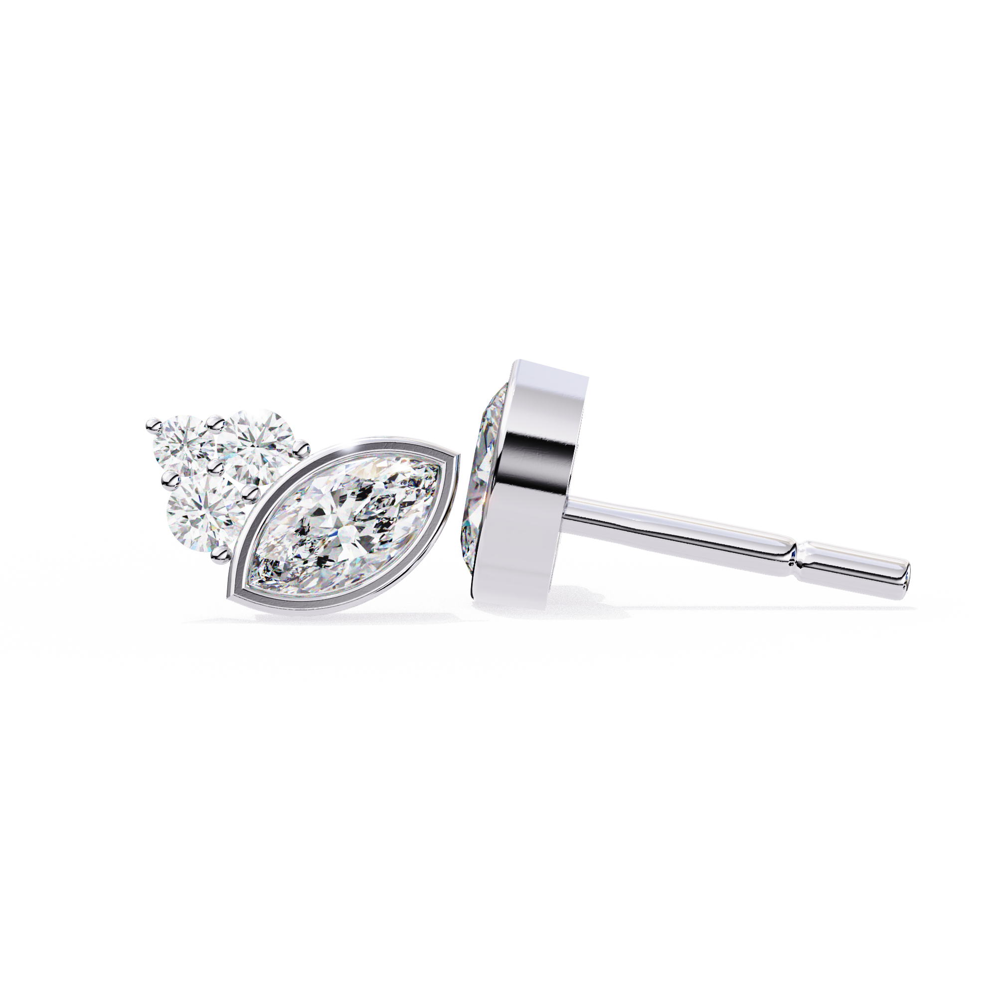 Bernice Solitaire Earring