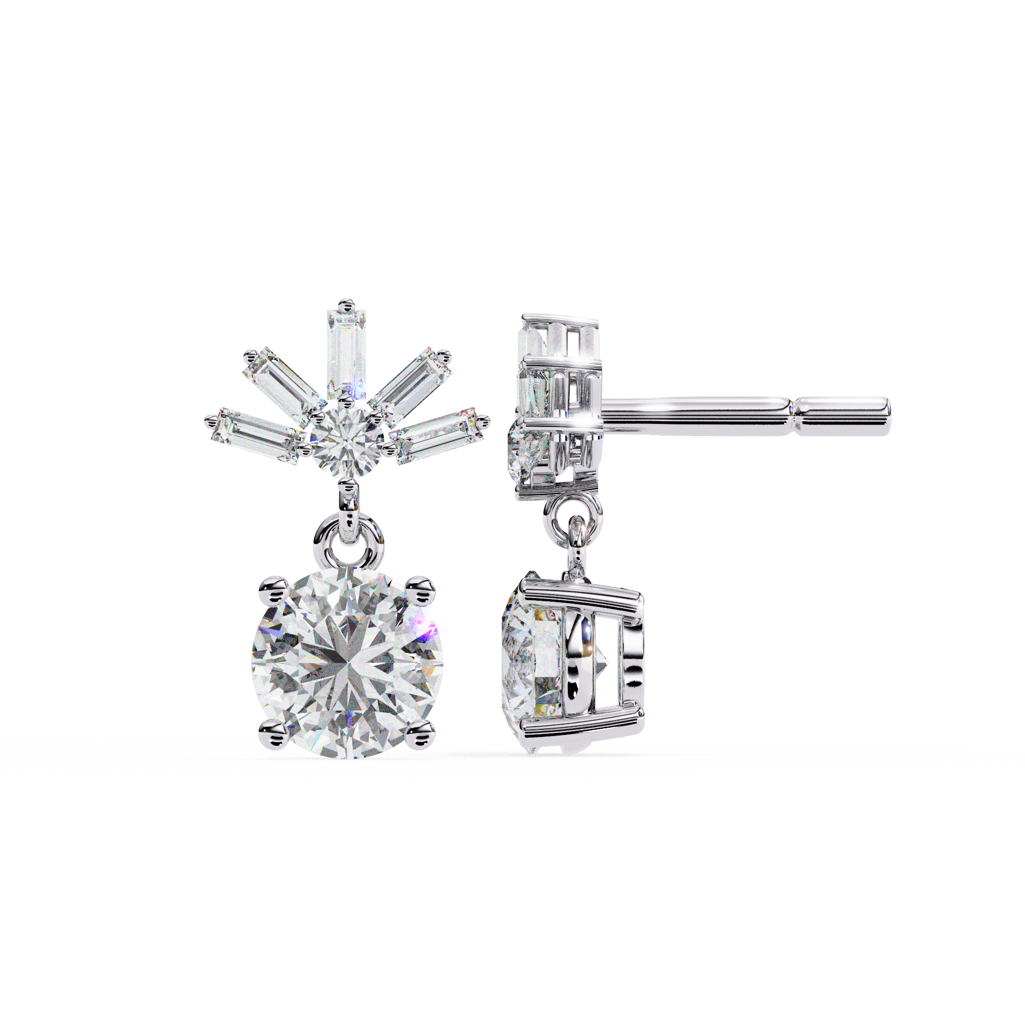 Bethany Solitaire Earring