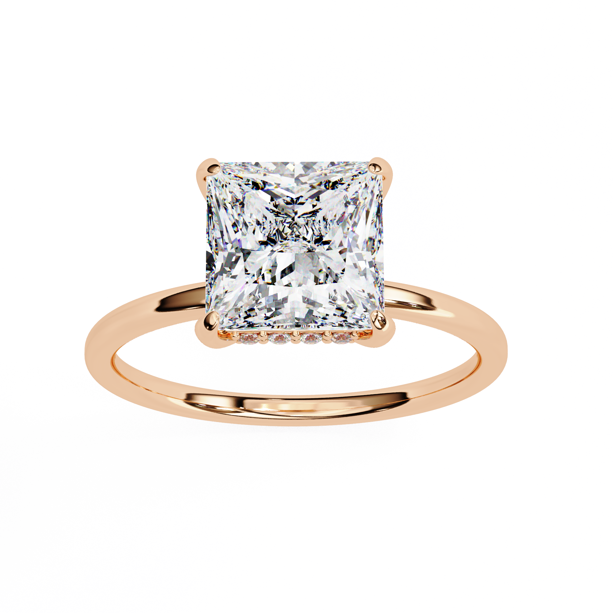 Luna Solitaire Ring