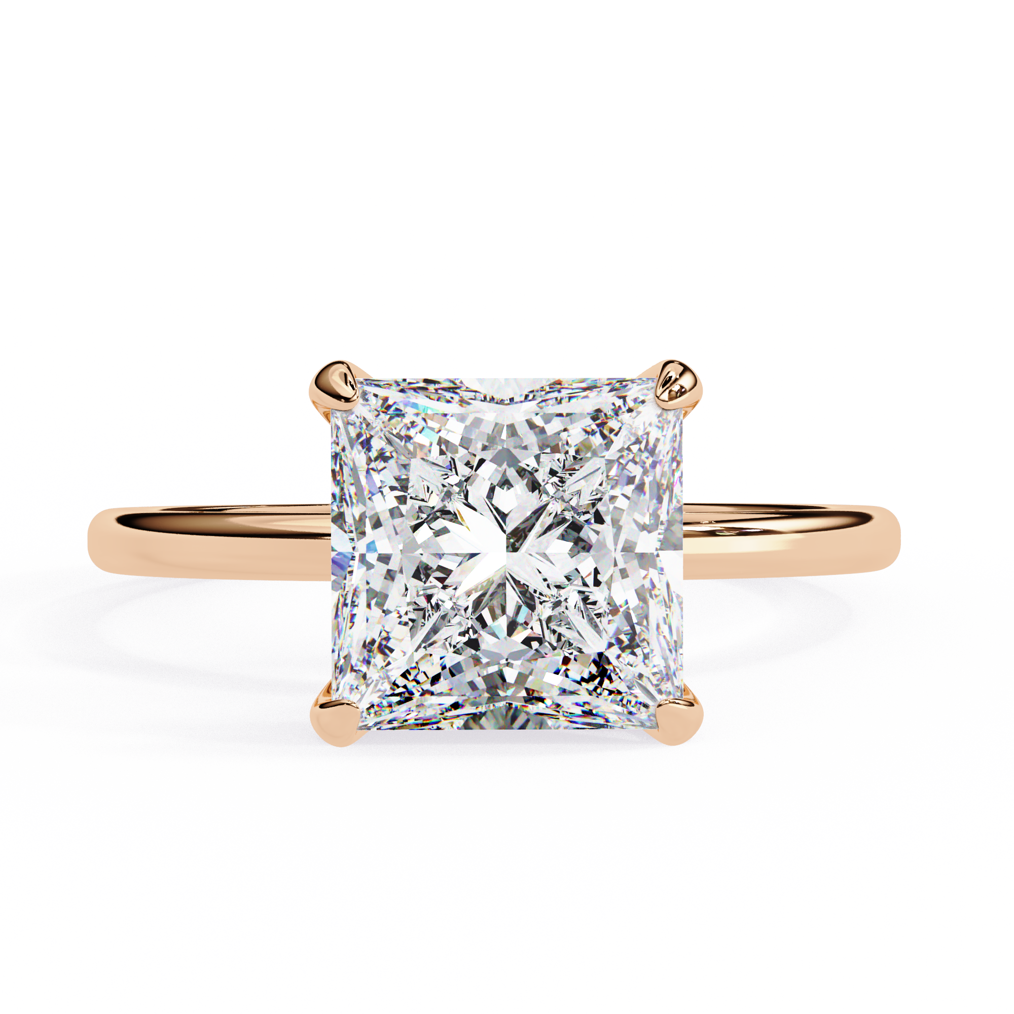 Luna Solitaire Ring