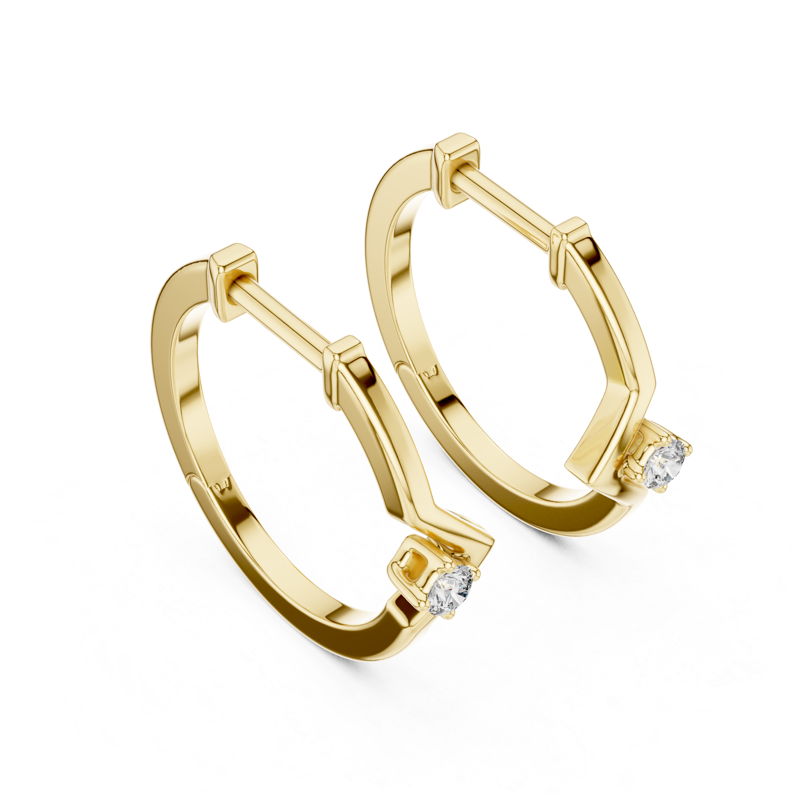 Anais Solitaire Earring