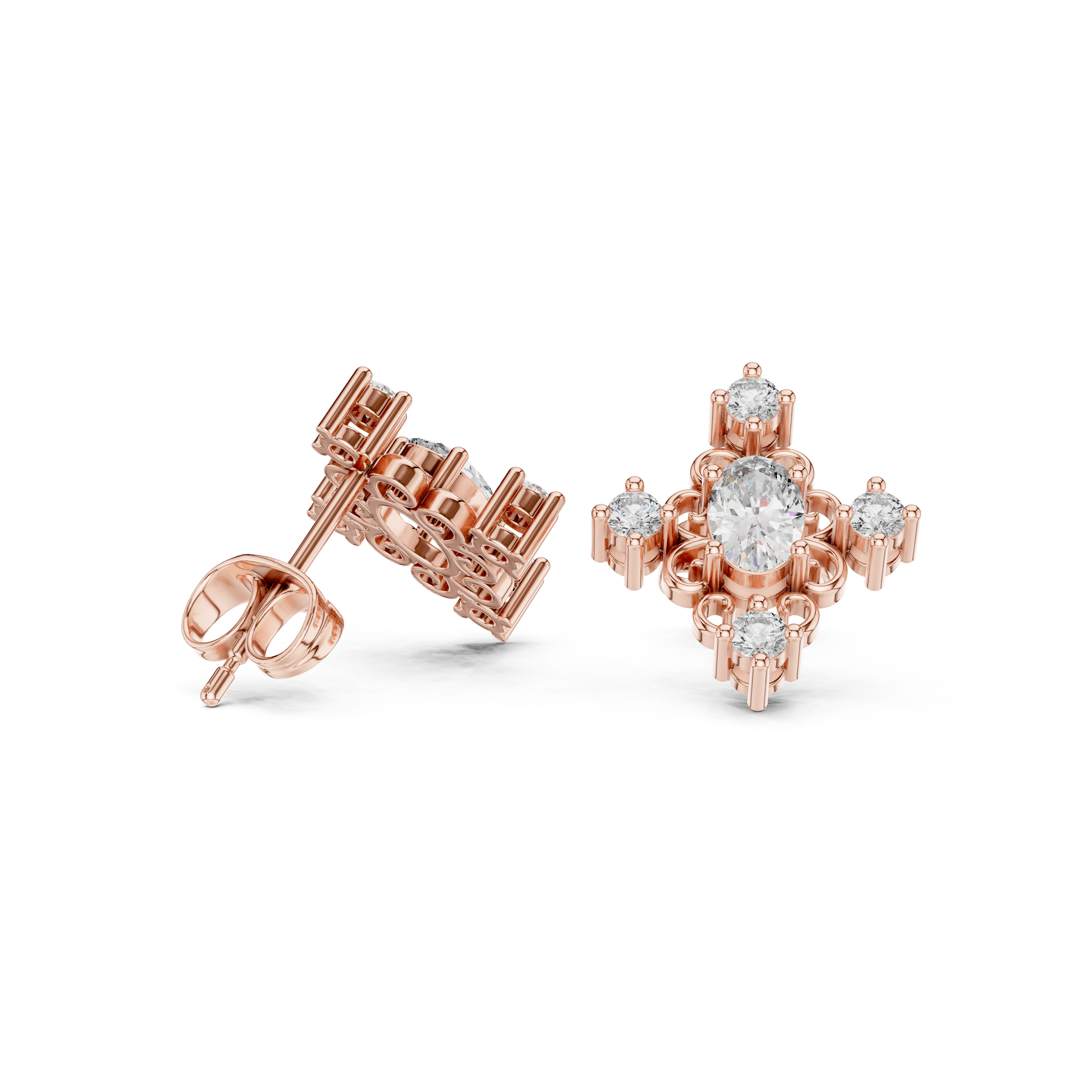 Ace Solitaire Earring