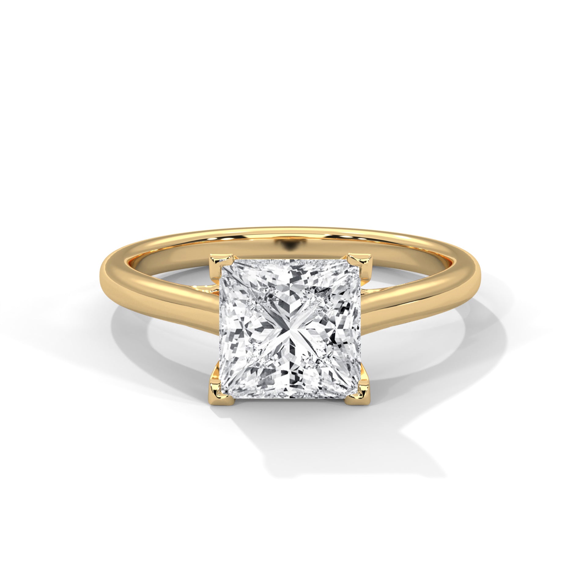 Zinnia Solitaire Ring