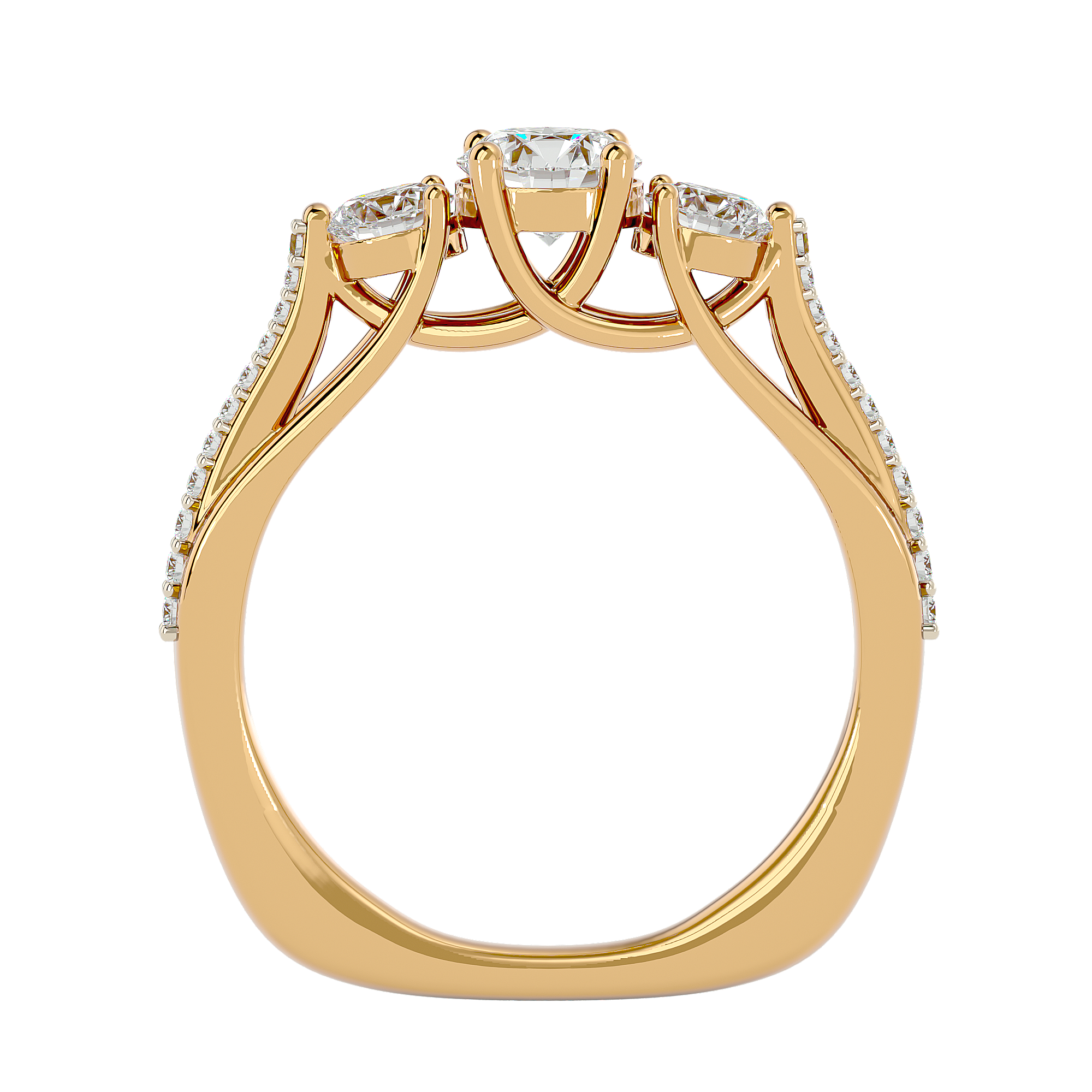 Margaret Three Sone Ring