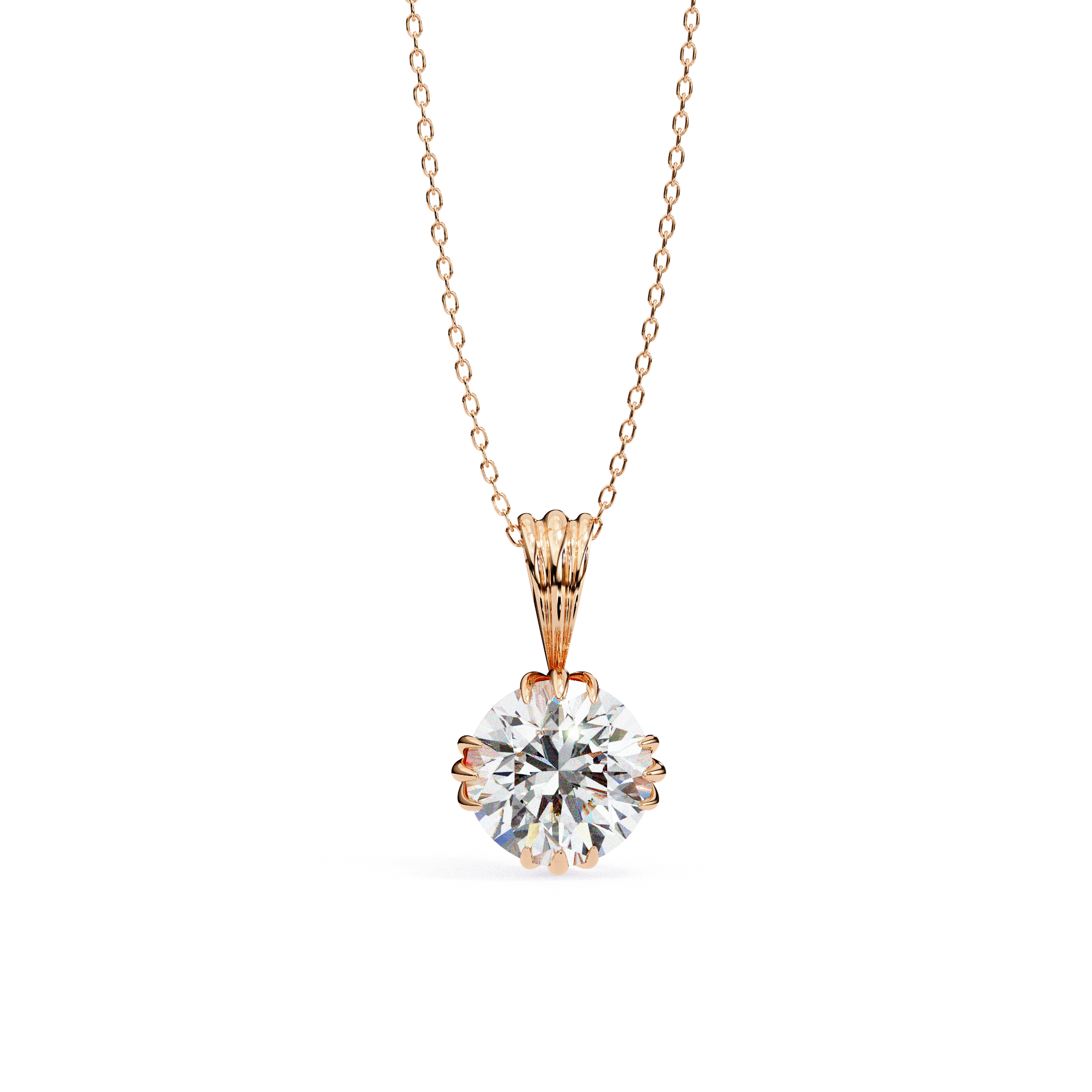 Violet Solitaire Pendant