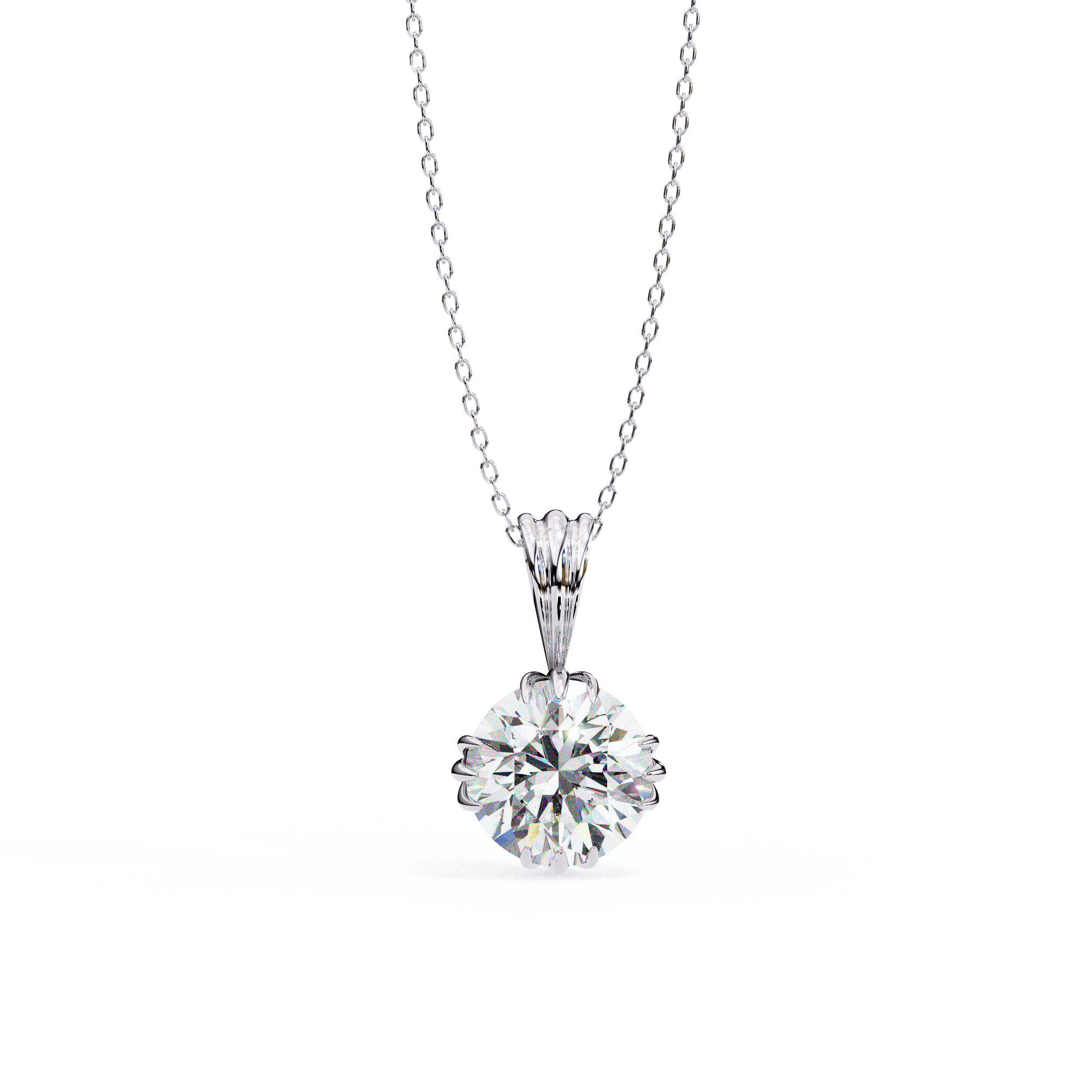 Violet Solitaire Pendant