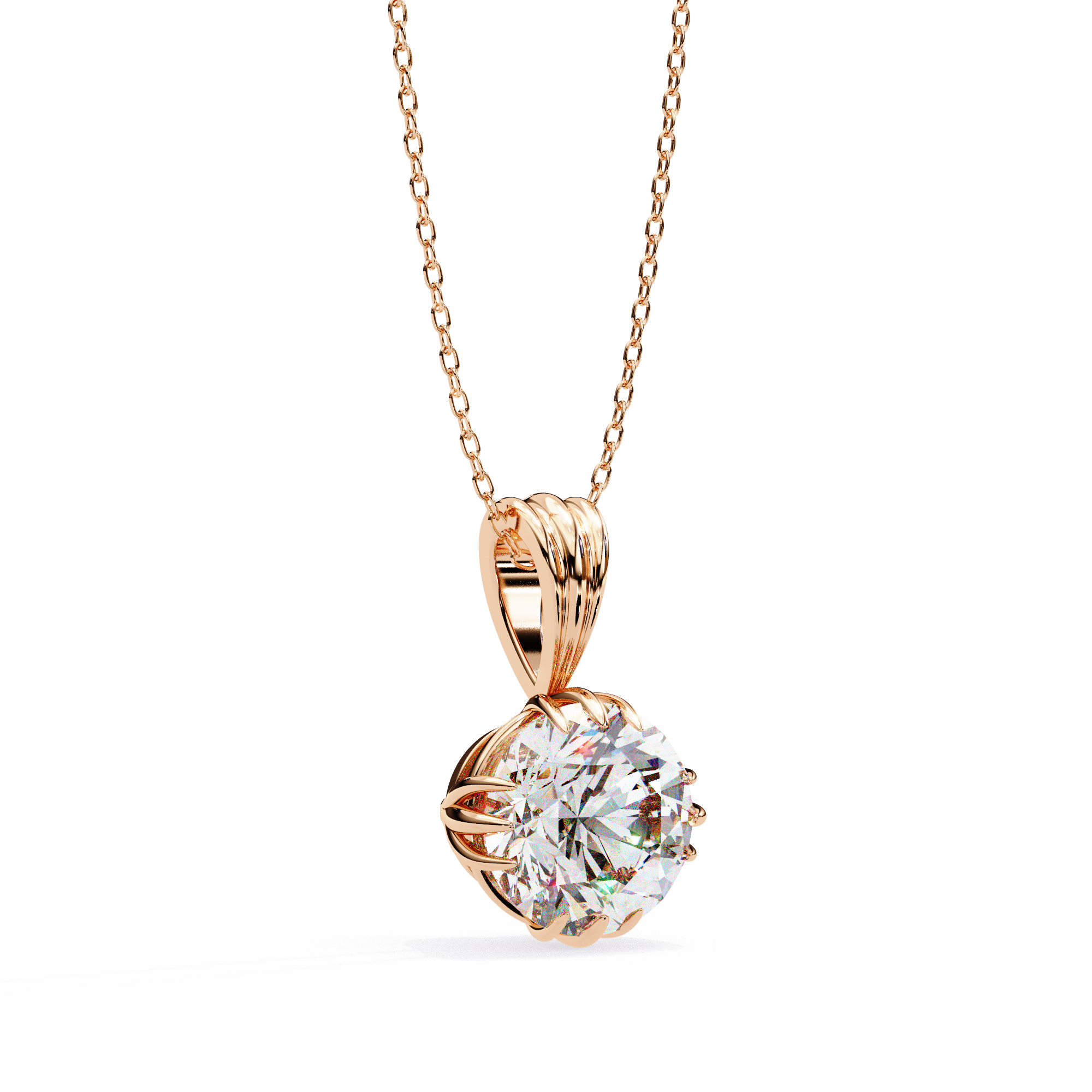 Violet Solitaire Pendant