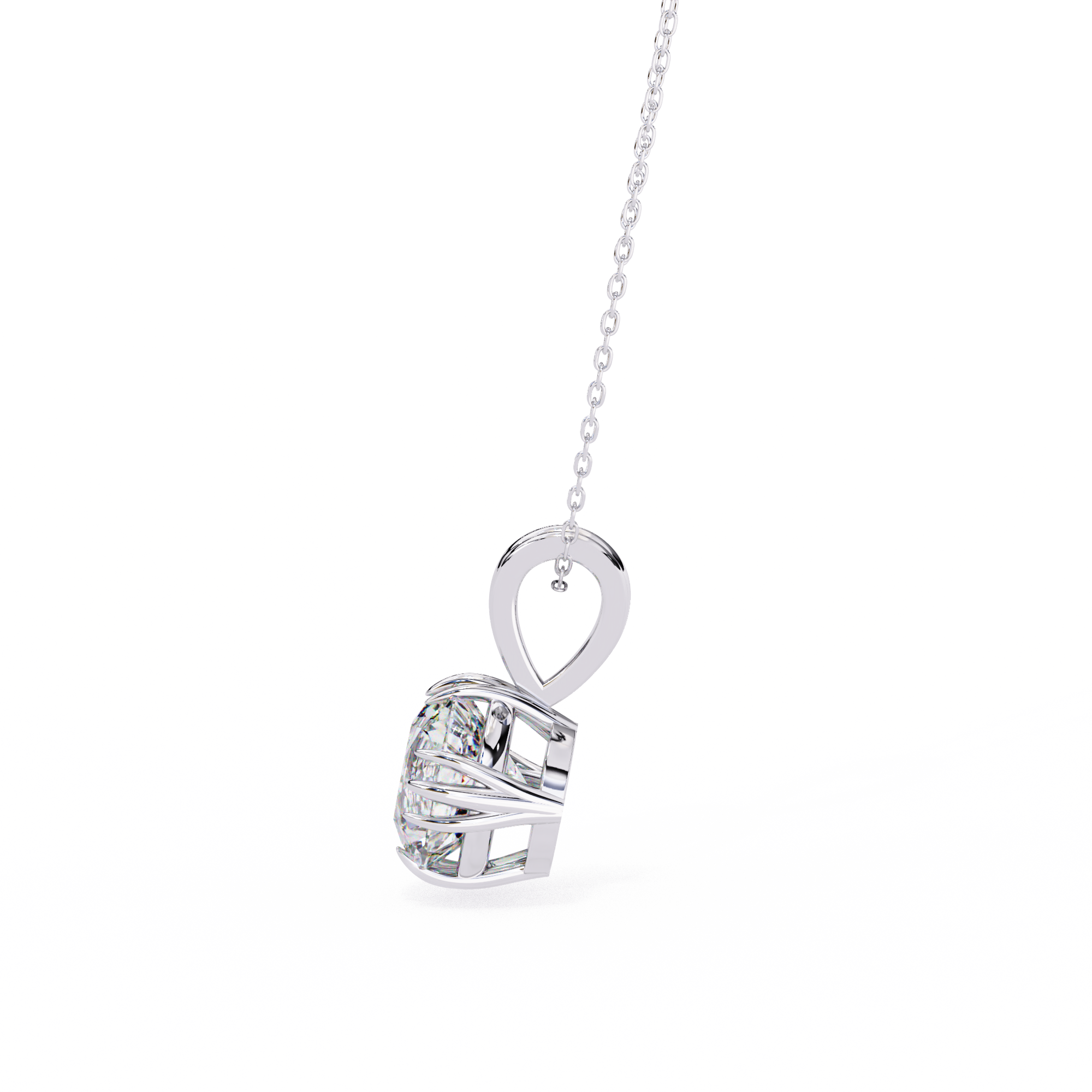 Violet Solitaire Pendant